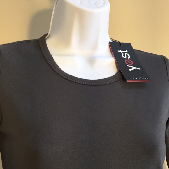 Yest Ykes 10392 Basic Cotton Jersey Long Sleeve  Steel Grey Size 6 - Picture 2 of 13